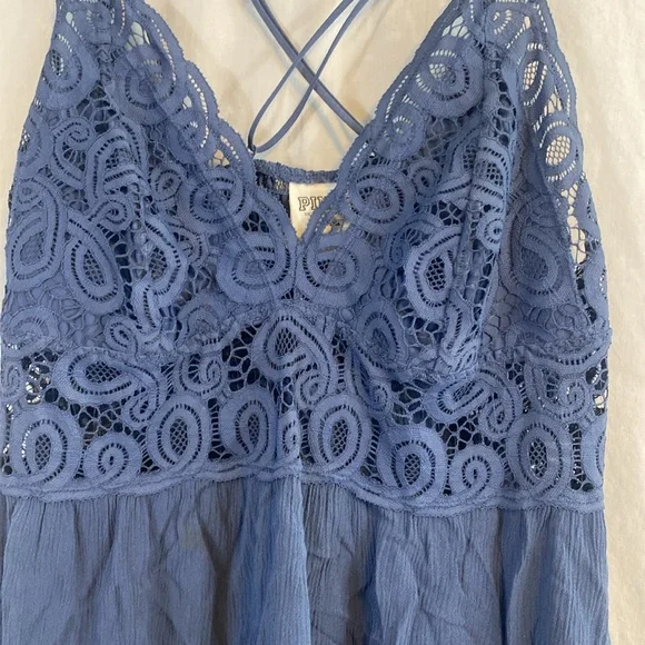 PINK Lacy adjustable mini dress size large - Picture 2 of 5